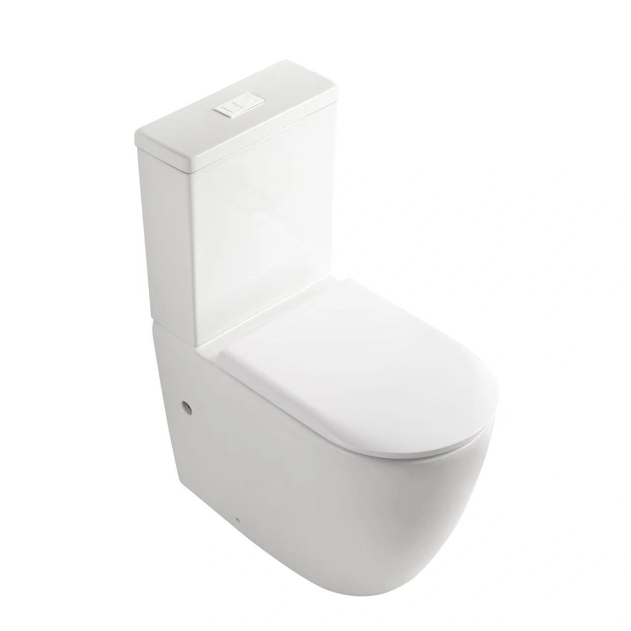 Унитаз SantiLine SL-5049 напольный, безободковый, торнадо, белый от магазина Vanna-Vanna.ru!