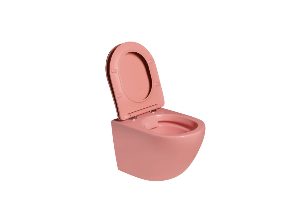Унитаз SantiLine SL-5104 подвесной, с микролифтом, персиковый матовый от магазина Vanna-Vanna.ru!