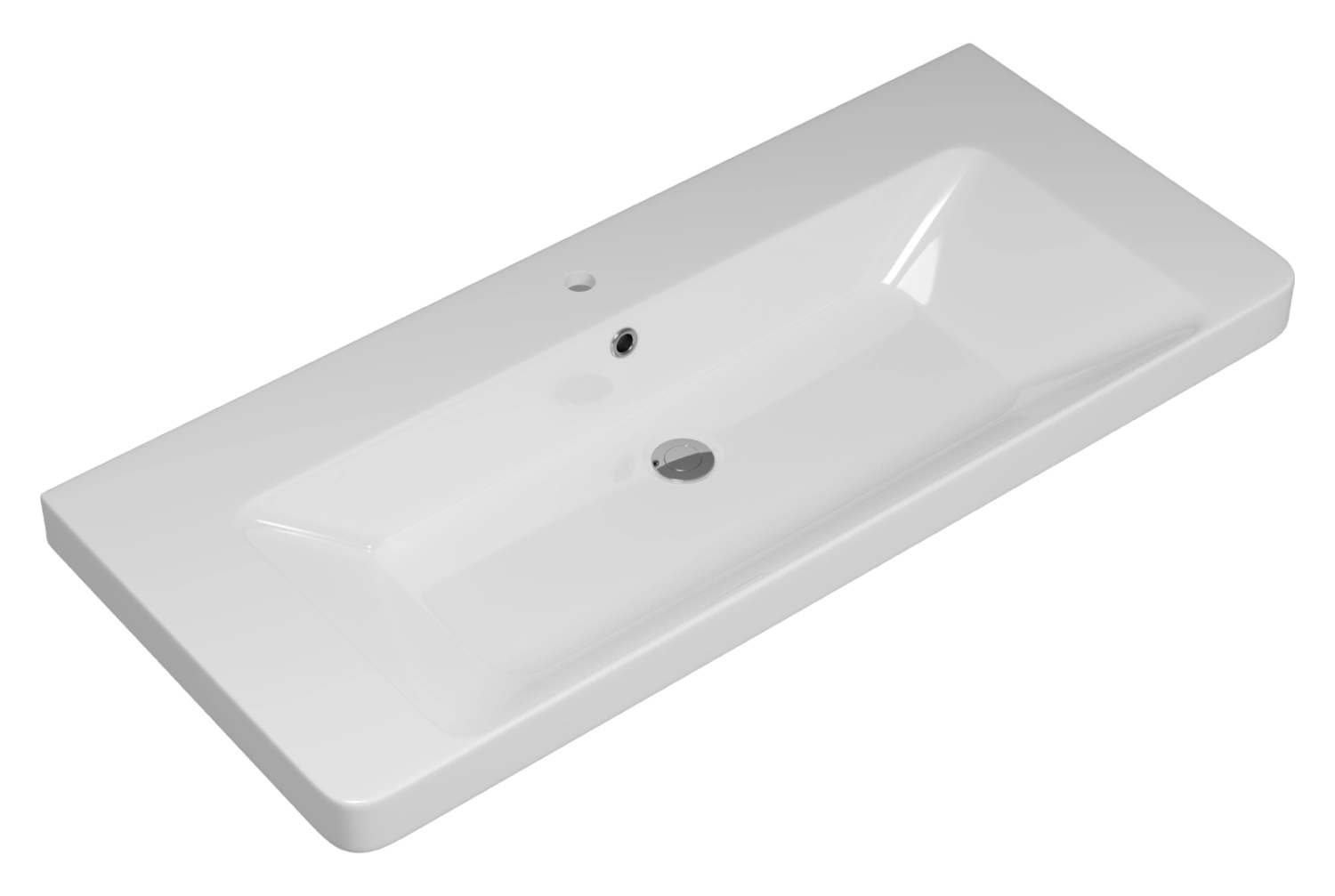 Тумба с раковиной Brevita Victory 105 подвесная, зеленый