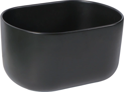 Раковина SantiLine SL-1113MB накладная, черный матовый от магазина Vanna-Vanna.ru!