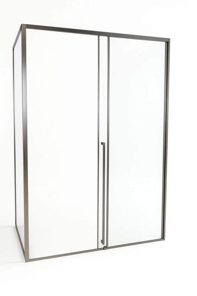 Душевой уголок Timo TDSS-150/13C-8L + TSS-1000/13C-8, 150x100 см, профиль никель, стекло прозрачное от магазина Vanna-Vanna.ru!
