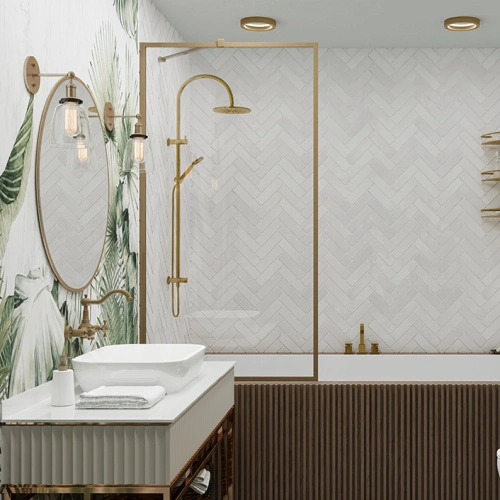Шторка на ванну Veconi Palau PL-85C, 70x150, брашированный медь, стекло прозрачное от магазина Vanna-Vanna.ru!
