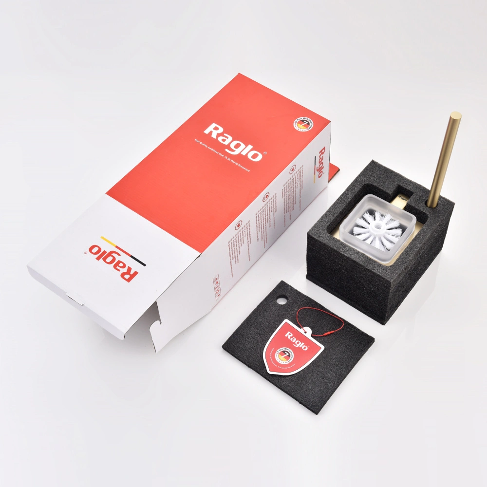 Ершик настенный Raglo R301.10.03, золотой сатин от магазина Vanna-Vanna.ru!