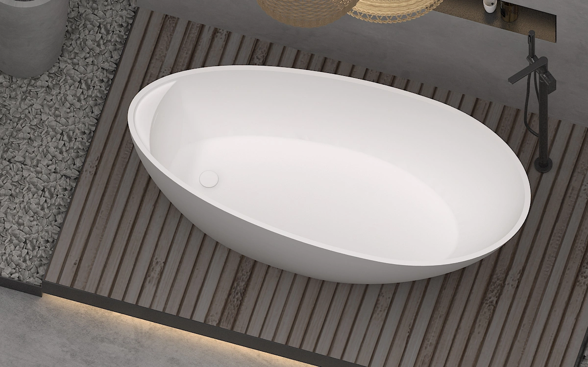 Ванна из искусственного камня Timo solid MARI1700 (1700*800*540) от магазина Vanna-Vanna.ru!