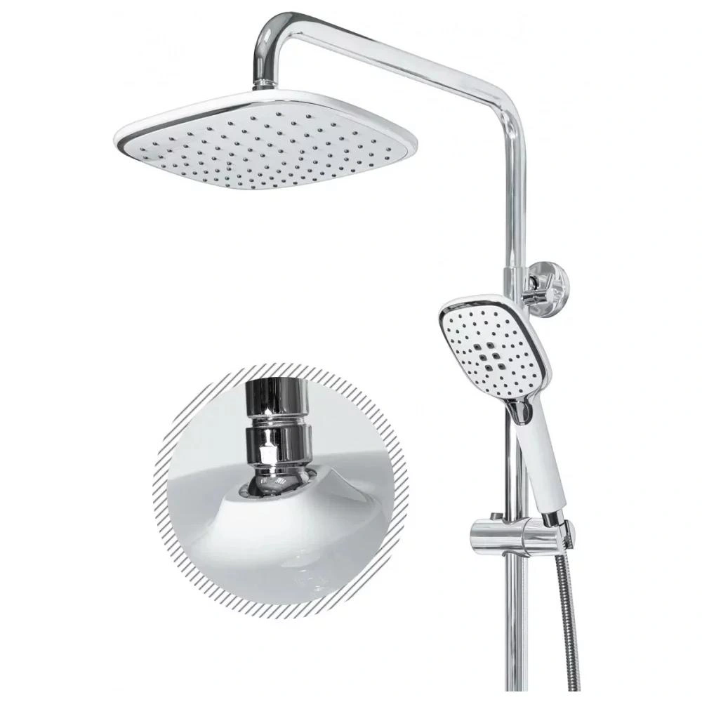 Душевая система Grocenberg GB7010WC, белый/хром от магазина Vanna-Vanna.ru!