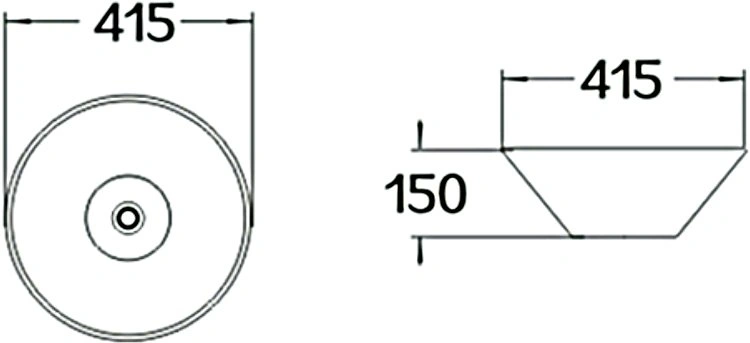 Раковина SantiLine SL-1068 накладная, белая от магазина Vanna-Vanna.ru!