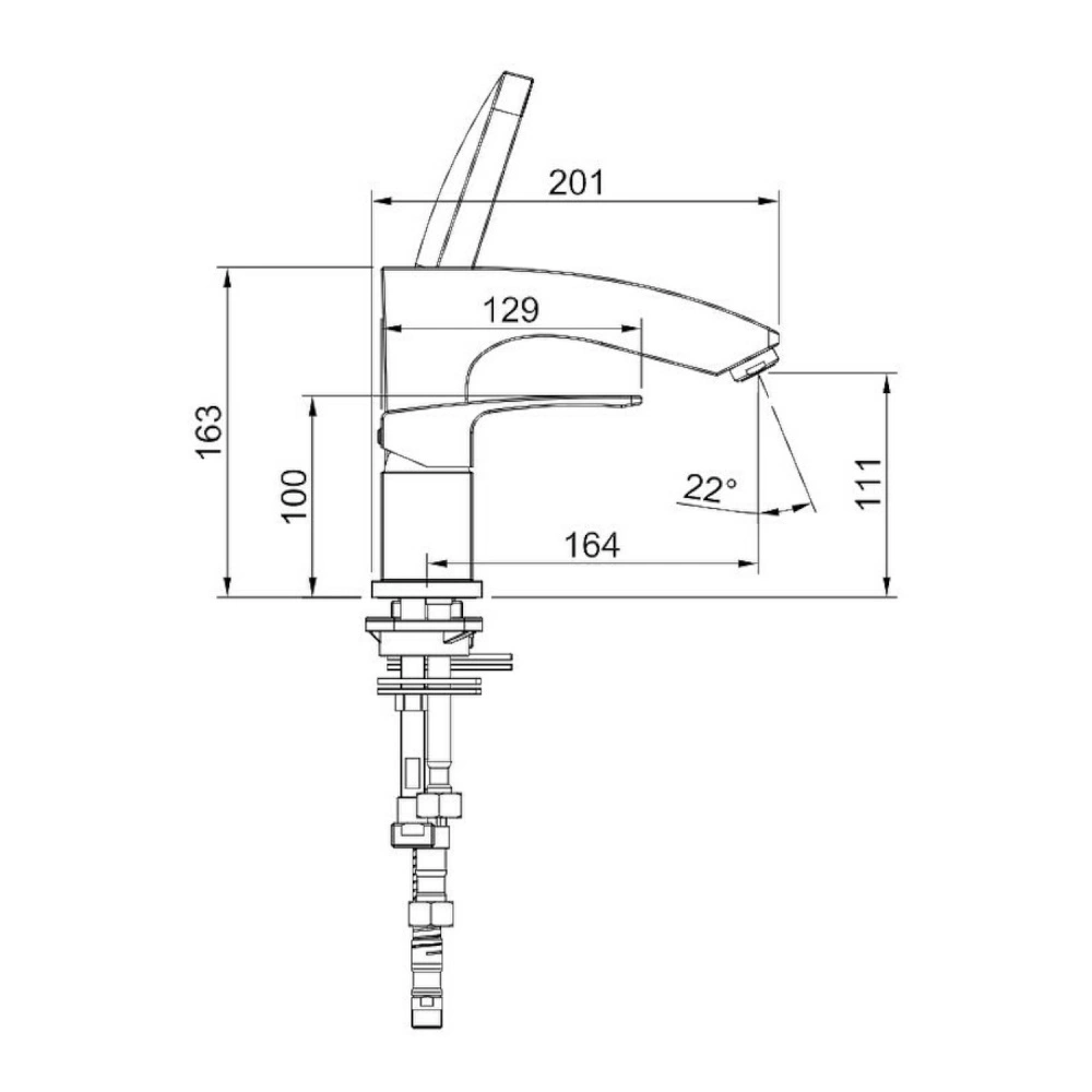 Смеситель на борт ванны Raglo R01.31, хром от магазина Vanna-Vanna.ru!