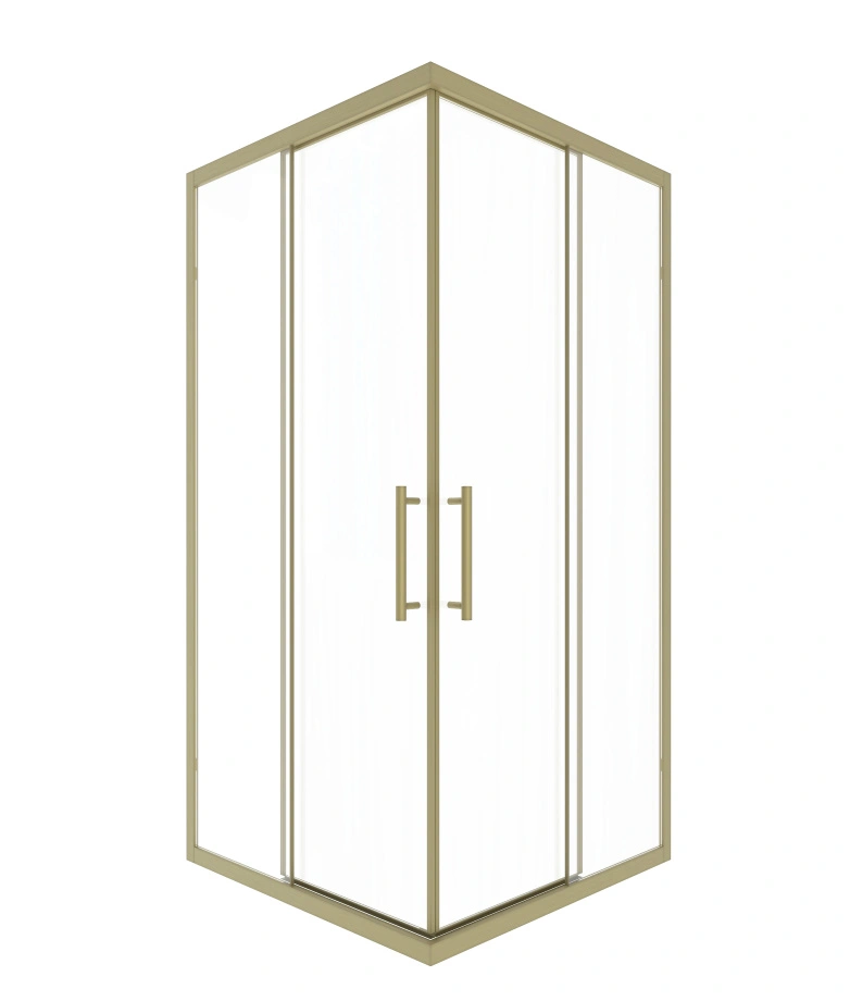 Душевой угол Timo TKSS-90/17C-8, 900*900*2000, профиль мат золото, стекло прозрачное 8 мм от магазина Vanna-Vanna.ru!