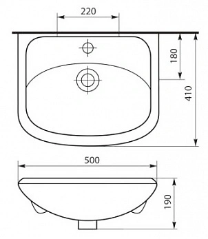 Тумба с раковиной Misty Уют 50 белый от магазина Vanna-Vanna.ru!