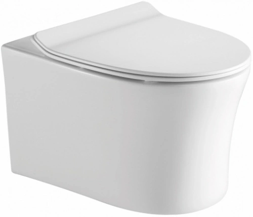 Унитаз SantiLine SL-5006 подвесной, с микролифтом, белый от магазина Vanna-Vanna.ru!