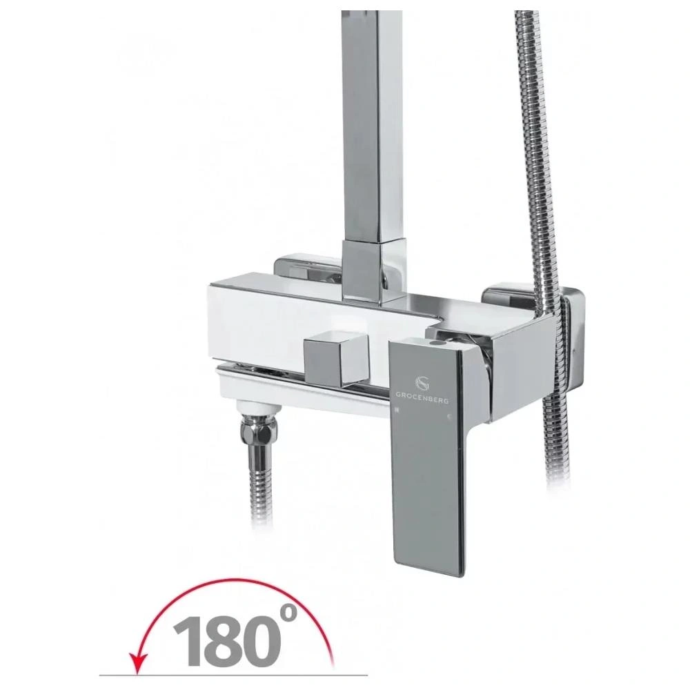Душевая система Grocenberg GB7008WC, белый/хром от магазина Vanna-Vanna.ru!