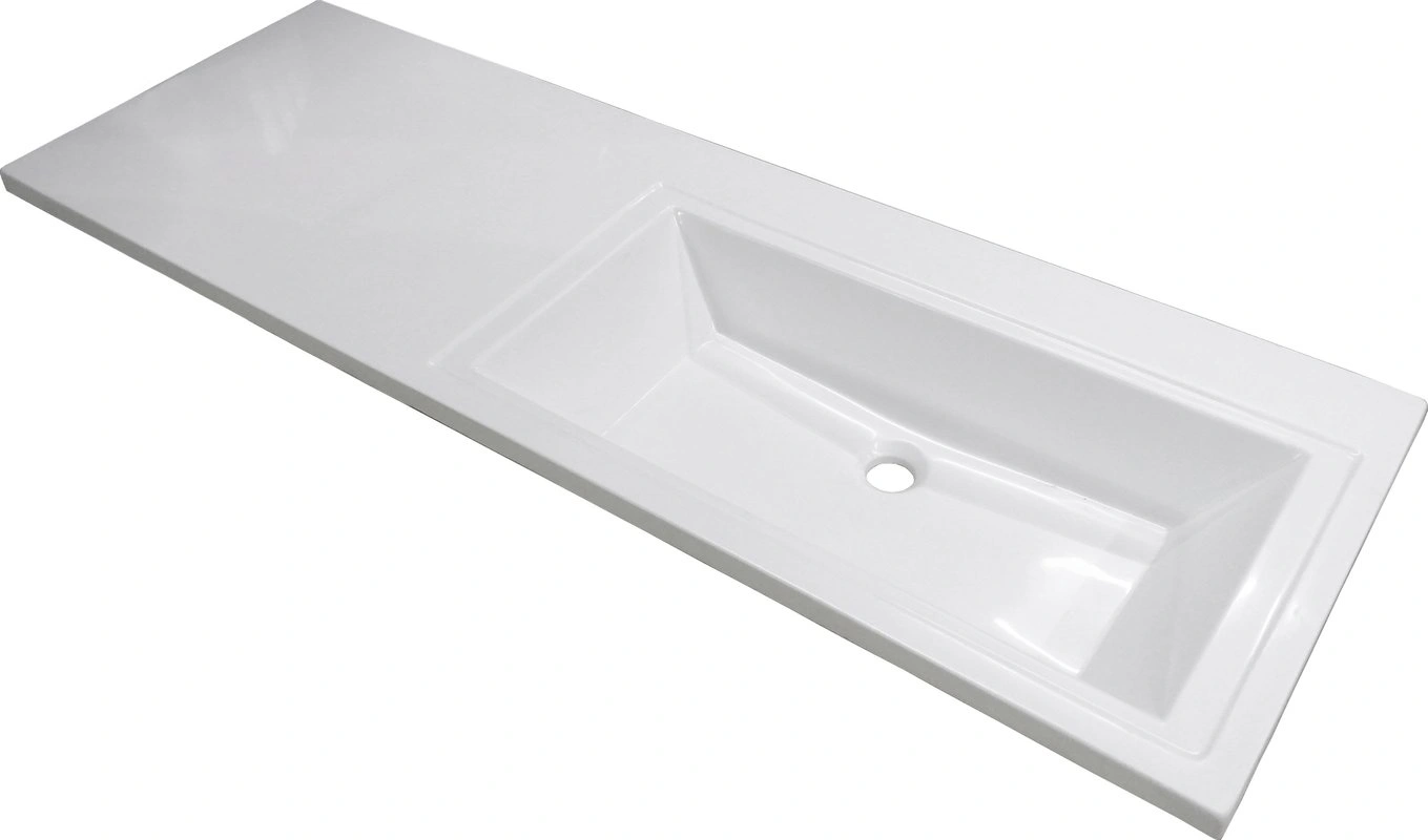 Тумба напольная Style Line Даллас 140 Люкс Plus Эмаль с раковиной Даллас 140 R под стиральную машину, два ящика, белая от магазина Vanna-Vanna.ru!