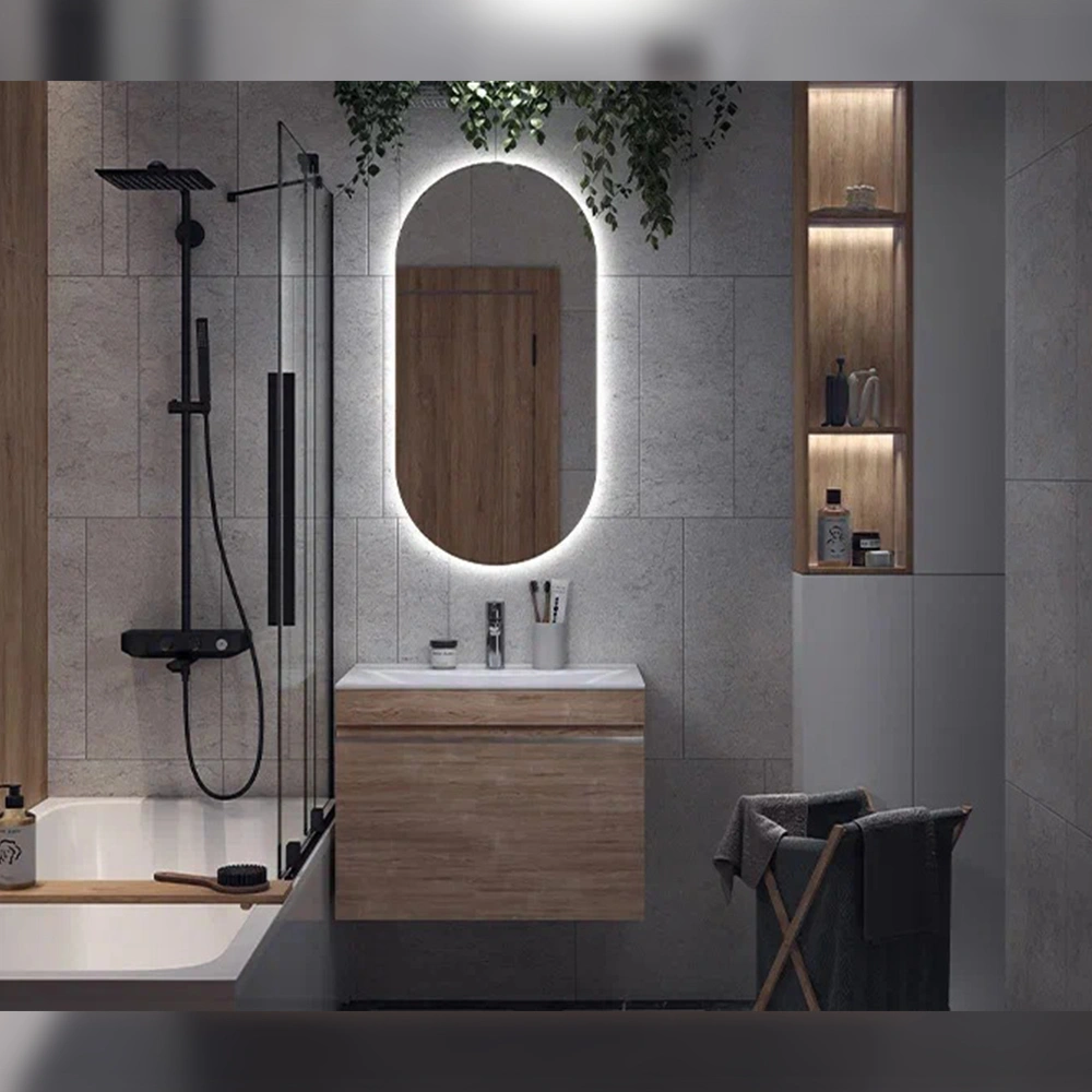 Тумба с раковиной подвесная Velvex Pulsus tp.PUL.PUL.70.1Y дуб сонома, 70 см от магазина Vanna-Vanna.ru!