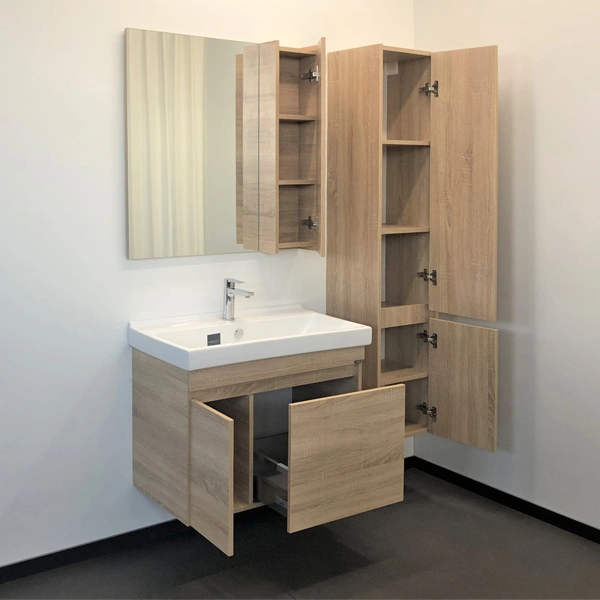 Зеркало-шкаф Comforty Тромсе-80 дуб сонома от магазина Vanna-Vanna.ru!