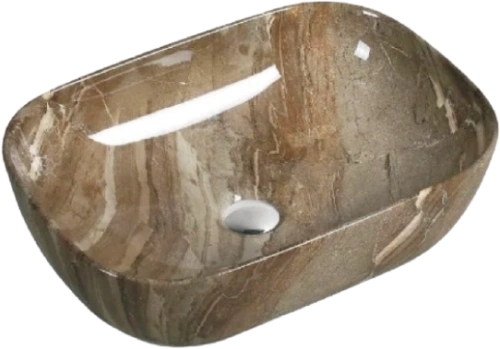 Раковина SantiLine SL-7023 накладная, мрамор