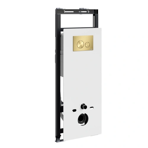 Инсталляция WasserKraft Salm 27TLT.010.ME.WH.MG02 для подвесного унитаза, с кнопкой от магазина Vanna-Vanna.ru!