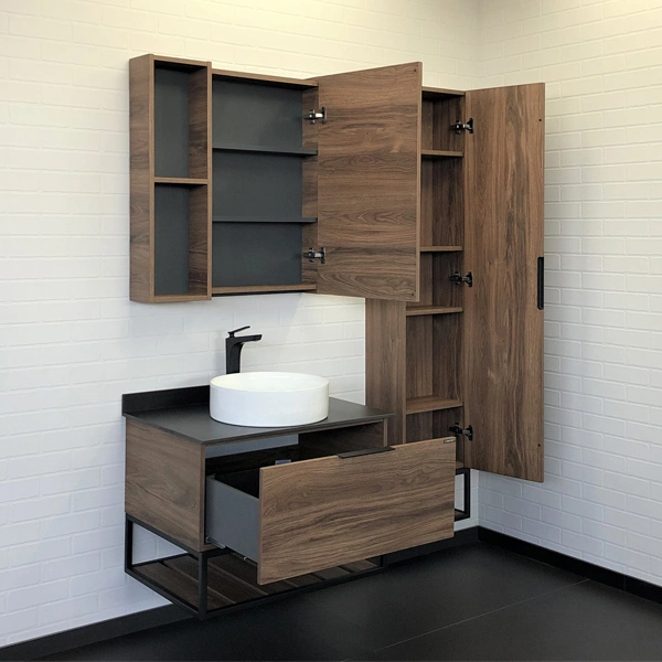 Зеркало-шкаф Comforty Порто-75 дуб темно-коричневый от магазина Vanna-Vanna.ru!