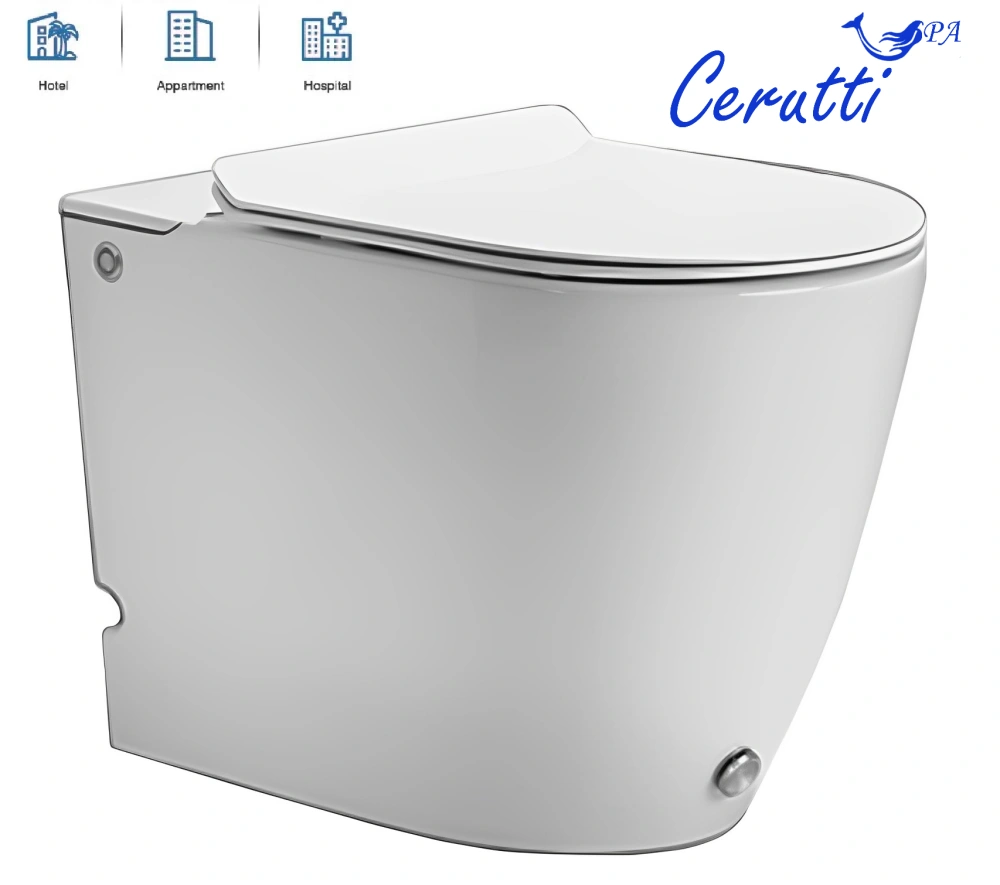 Унитаз Ceruttispa  BARBARIA Pulse CT7264 приставной, импульсный, белый от магазина Vanna-Vanna.ru!