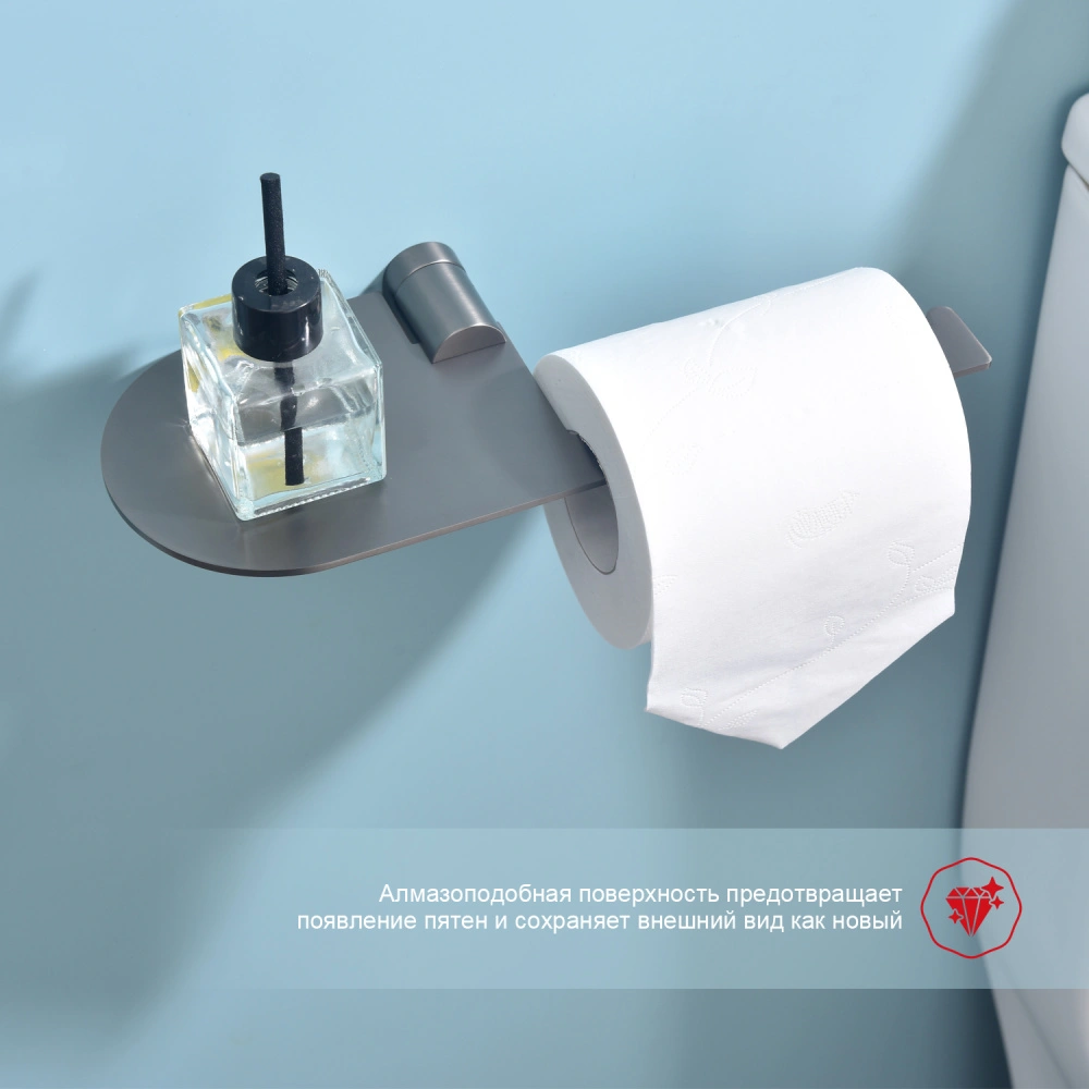 Держатель для туалетной бумаги Raglo R300.03.09, графит от магазина Vanna-Vanna.ru!