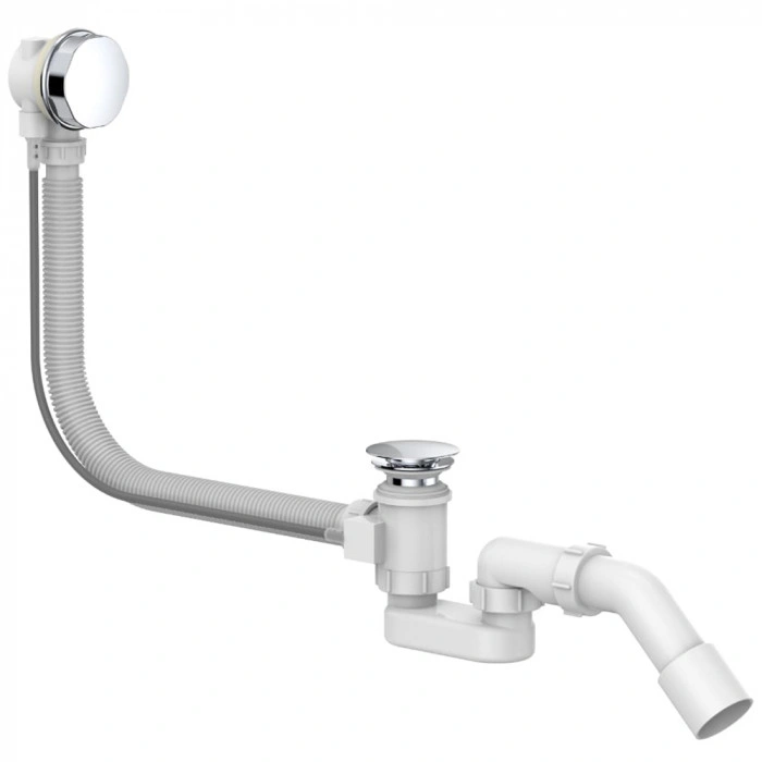 Слив-перелив для ванны полуавтомат Delice DLR000007 Хром от магазина Vanna-Vanna.ru!