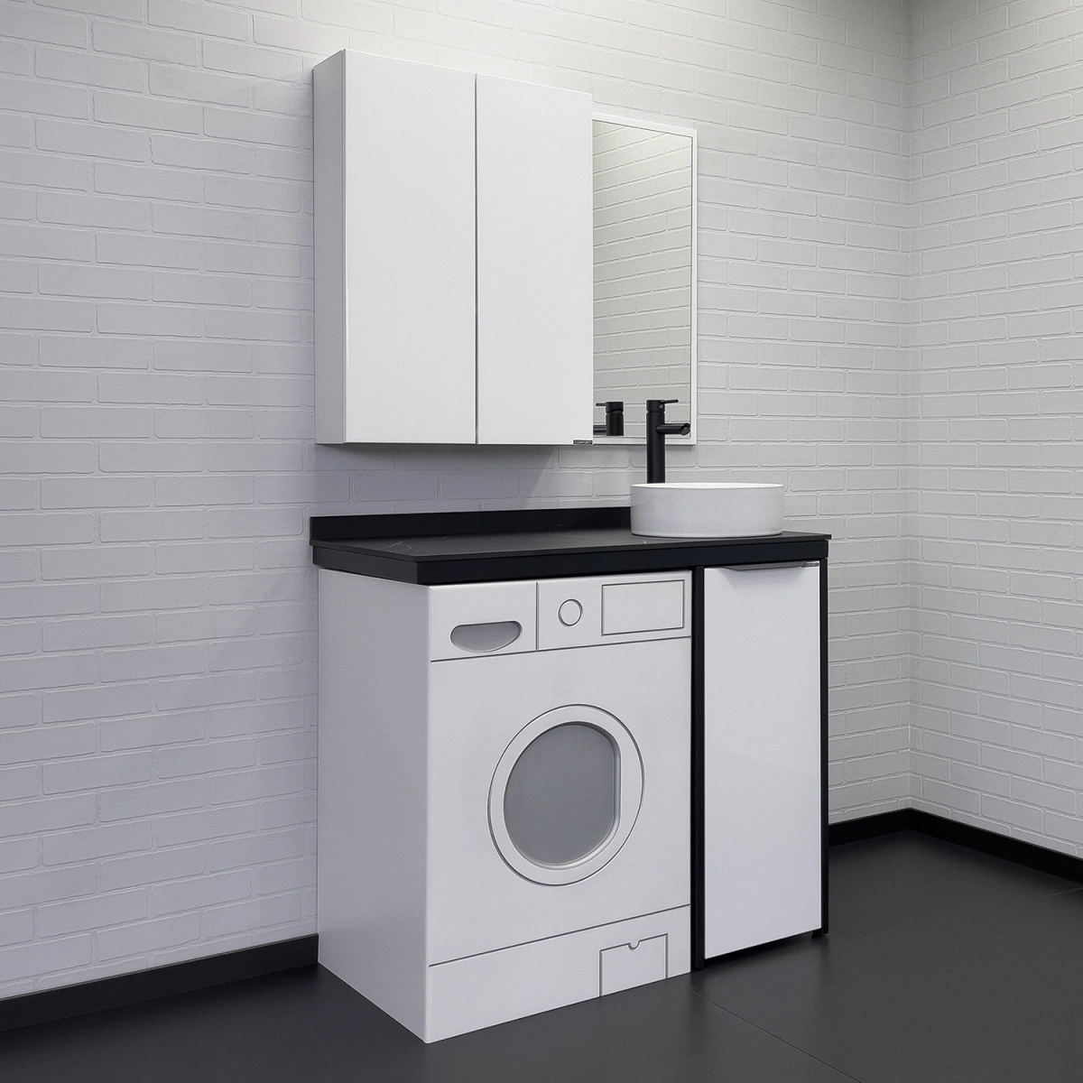 Шкаф подвесной Comforty Лозанна-60 белый глянец от магазина Vanna-Vanna.ru!