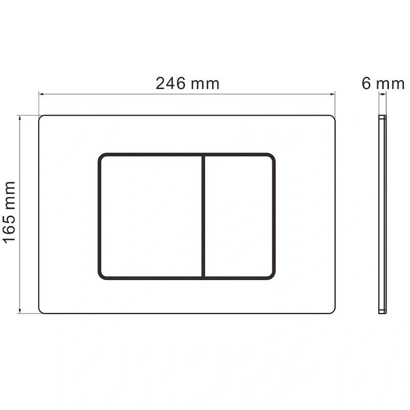 Кнопка смыва Iberica Blanca INOX-C IB.B011.007.002 механическая, розовое золото матовый от магазина Vanna-Vanna.ru!