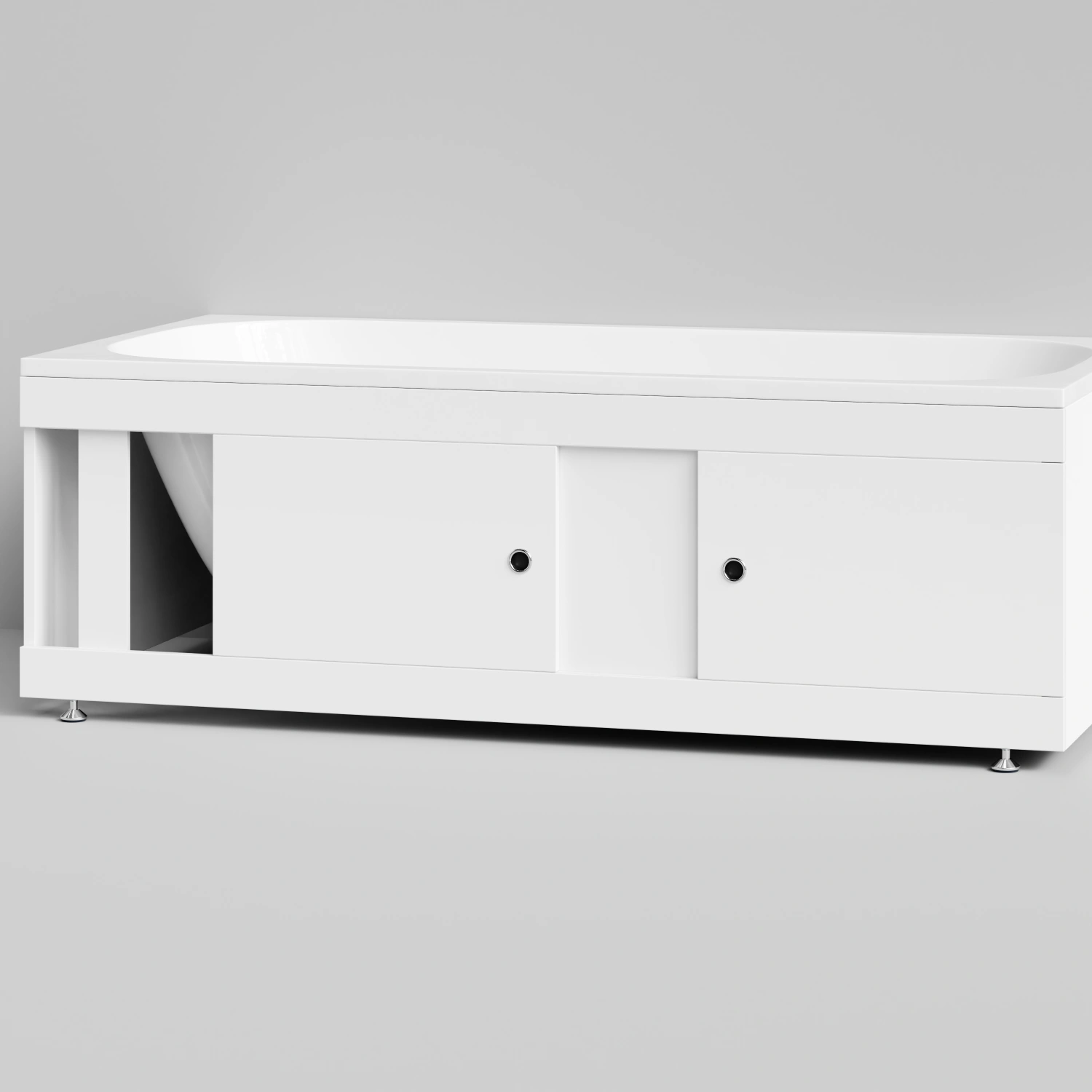 Экран под ванну купе Vod-ok 170 раздвижной белый + 13 цветов от магазина Vanna-Vanna.ru!