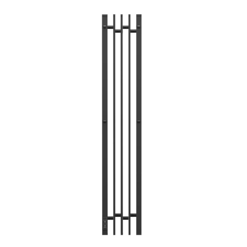 Полотенцесушитель электрический APEXTERMO Delta DL10123BM 1200x180 с крючками, черный матовый от магазина Vanna-Vanna.ru!