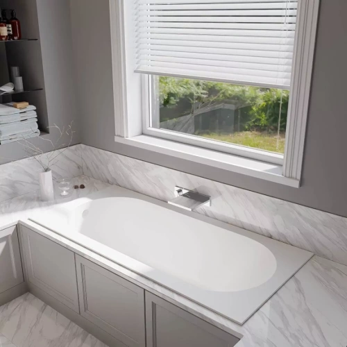 Ванна из искусственного камня Veconi Stampo STM17075 170x75 белый глянец