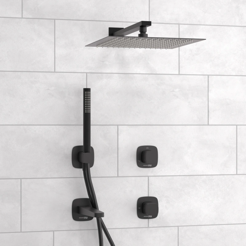 Душевой комплект WasserKRAFT Nuthe A9151.265.315.219.162.327.242.217 черный Soft-touch от магазина Vanna-Vanna.ru!