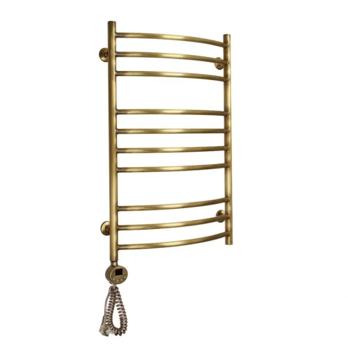 Полотенцесушитель электрический Domoterm Калипсо П10 500x800 EL левый, античная бронза от магазина Vanna-Vanna.ru!