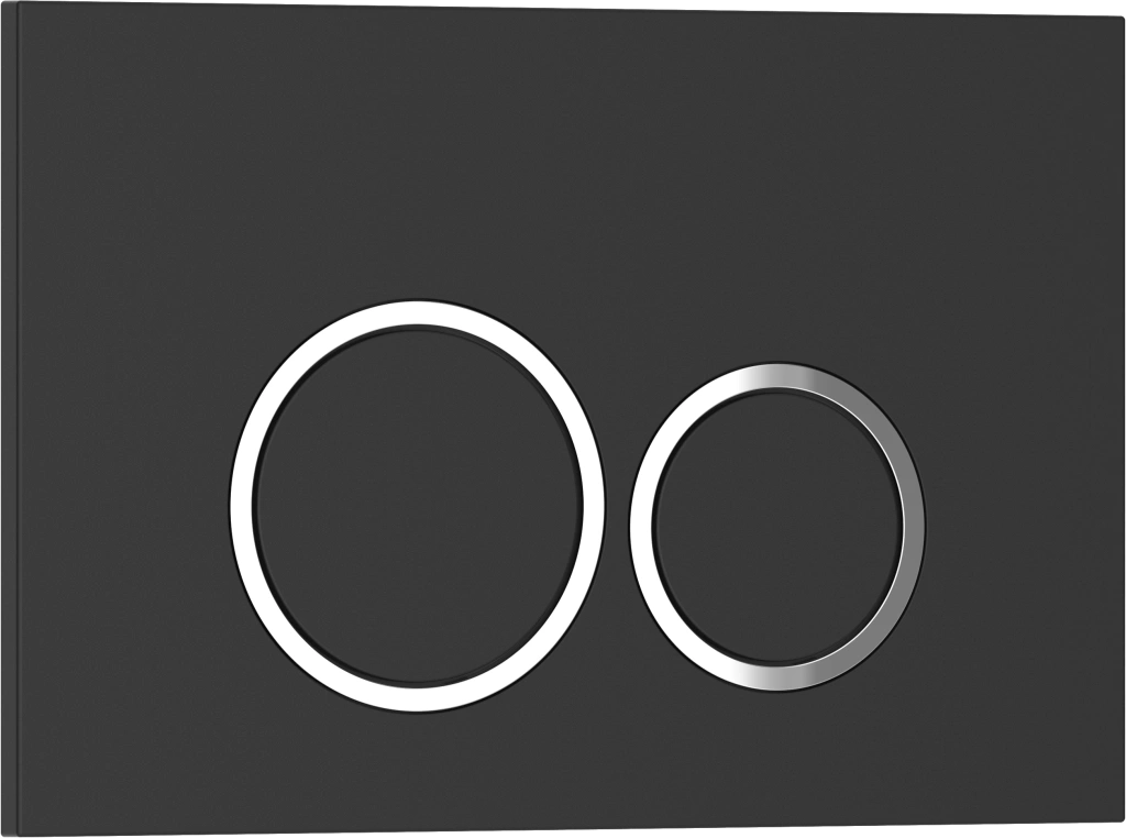 Комплект 2в1 IBERICA BLANCA инсталляция SILENCIO, кнопка смыва ESTI-O черный матовый (IB001.822)