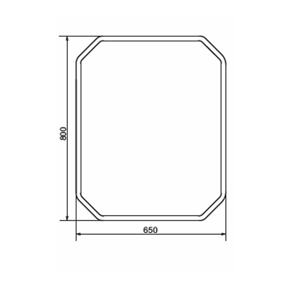 Зеркало Comforty Колеус-65 с подсветкой, бесконтактный сенсор 800*650 от магазина Vanna-Vanna.ru!
