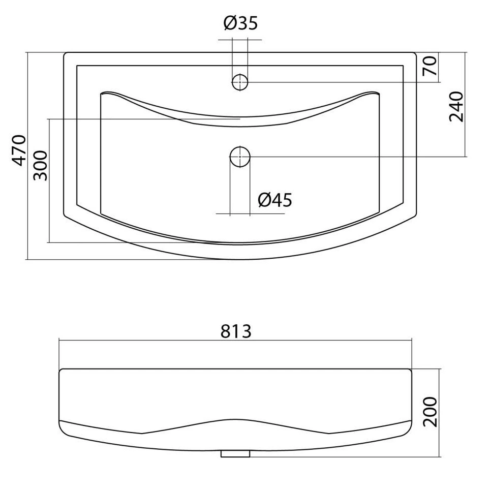 Тумба с раковиной Francesca Империя 80 напольная, 3 дверцы, венге