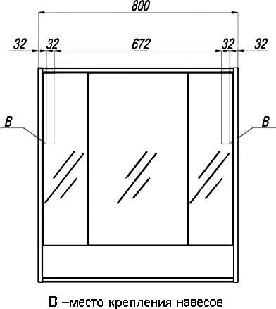 Зеркало-шкаф Aquaton Рико 80 белый, ясень фабрик