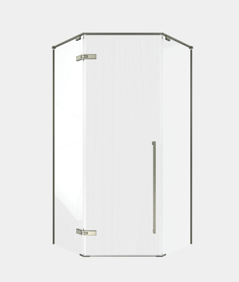 Душевой угол Timo TTSSP-90/13C-8, распаш 900*900*2000, профиль никель, стекло прозрачное 8 мм от магазина Vanna-Vanna.ru!