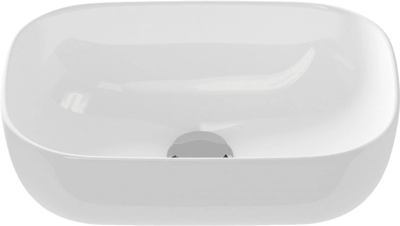 Тумба подвесная Viant Бостон 56 с раковиной Moduo 50, 1 дверь, графит/дуб вотан