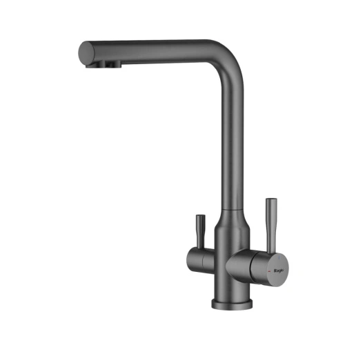 Смеситель для кухни с подключением фильтра Raglo R81.61.09, графит от магазина Vanna-Vanna.ru!