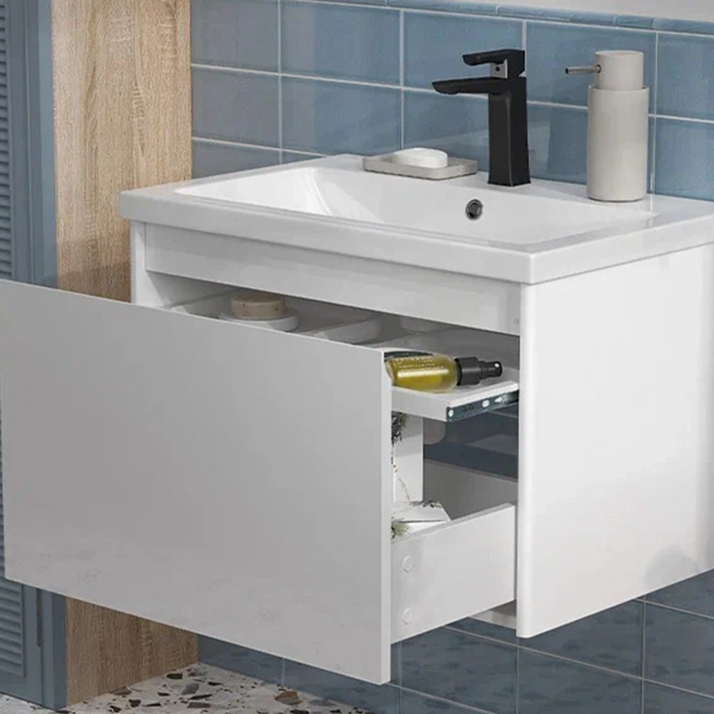 Тумба с раковиной подвесная Velvex Klaufs tp.KLA.COM.70.1Y, 70 см от магазина Vanna-Vanna.ru!