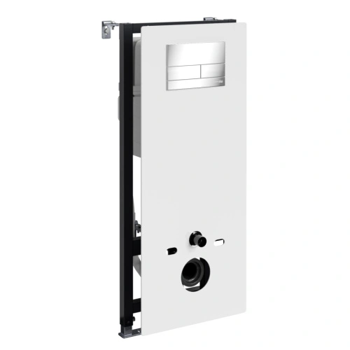 Инсталляция WasserKraft Abens 20TLT.010.ME.WH.CH04 для подвесного унитаза, с кнопкой от магазина Vanna-Vanna.ru!