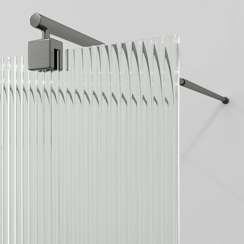 Душевая перегородка WasserKRAFT Vechte 60W39GR-FL графит от магазина Vanna-Vanna.ru!