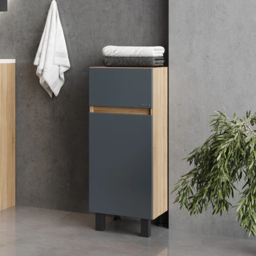 Тумба-комод Onika Милтон 30 напольный, серый/дуб сонома от магазина Vanna-Vanna.ru!