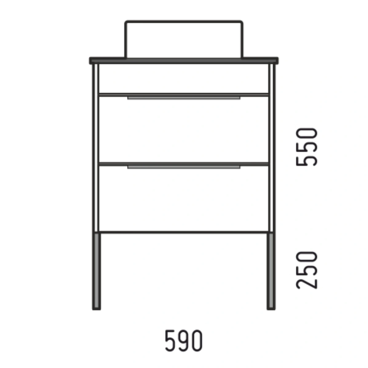 Тумба подвесная Corozo Форест 60 Z2 дуб канзас коричневый, с раковиной Сомо 60 от магазина Vanna-Vanna.ru!
