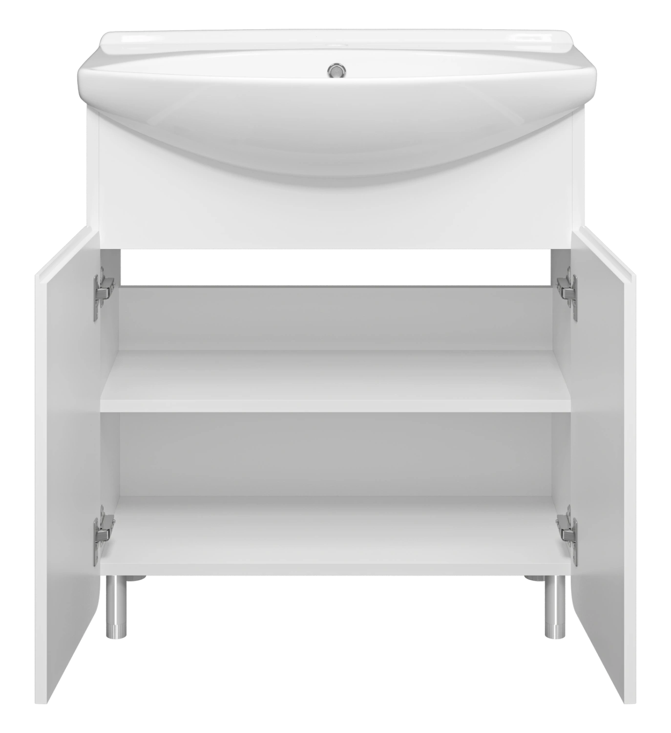 Тумба с раковиной Misty Чегет 75 белый от магазина Vanna-Vanna.ru!