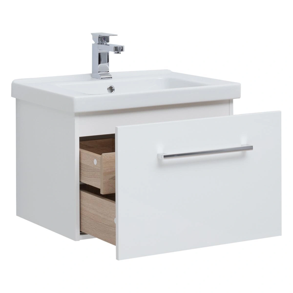 Тумба с раковиной подвесная Dreja Big Inn 65 см, белый от магазина Vanna-Vanna.ru!