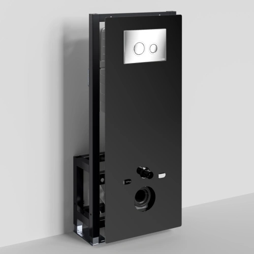 Инсталляция WasserKraft Glan 66TLT.010.ME.BL.CH01 для подвесного унитаза, с кнопкой от магазина Vanna-Vanna.ru!