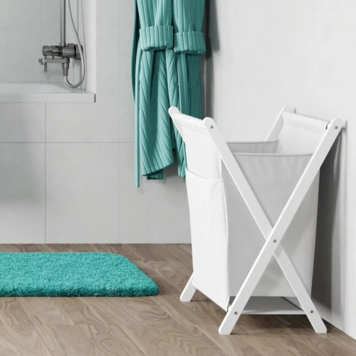 Корзина WasserKraft Nau WB-773-L белая от магазина Vanna-Vanna.ru!