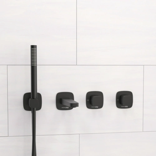 Душевой комплект WasserKRAFT Nuthe A9151.264.315.327.242.217 черный Soft-touch от магазина Vanna-Vanna.ru!