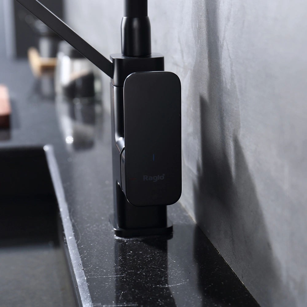 Смеситель для кухни с подключением фильтра Raglo R85.62.06, черный от магазина Vanna-Vanna.ru!