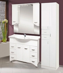 Тумба с раковиной Misty Дрея 105 белый